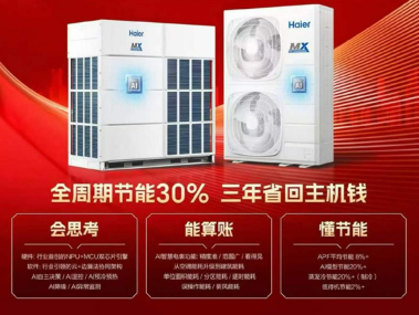 海尔MX AI多联机中标天津工大实验室、公寓中央空调项目